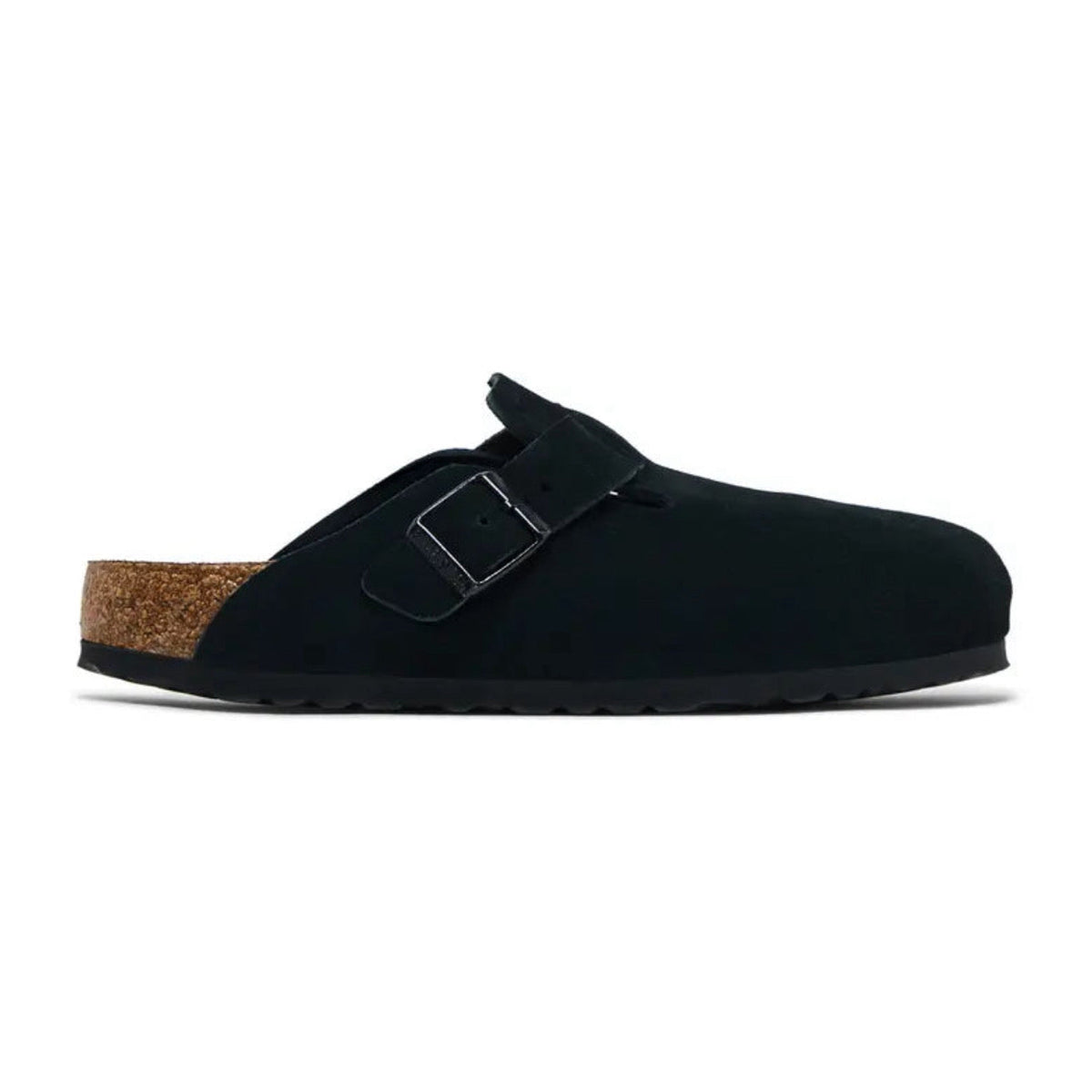 Birkenstock Boston Soft Footbed Suede 'Black' – view 1