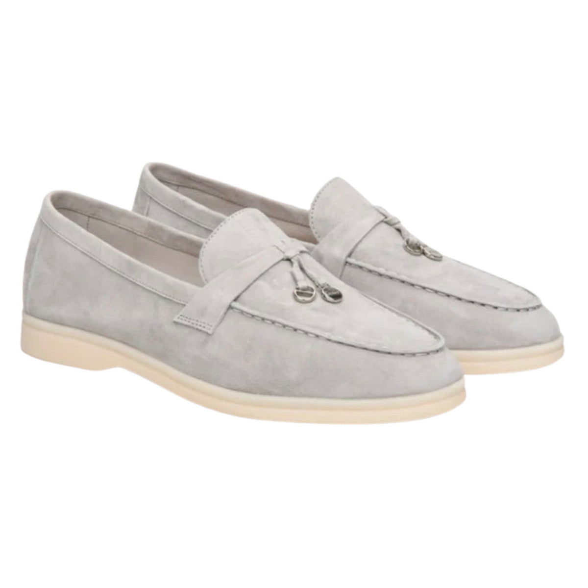 Loro Piana Summer Charms Walk Loafer 'Grey' – view 3