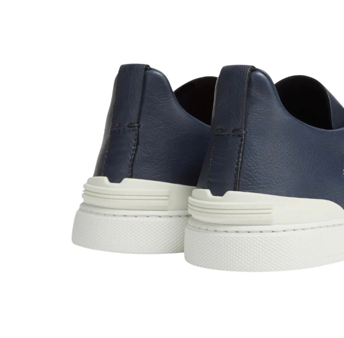 Zegna Triple Stitch Deerskin 'Navy Blue' – view 4