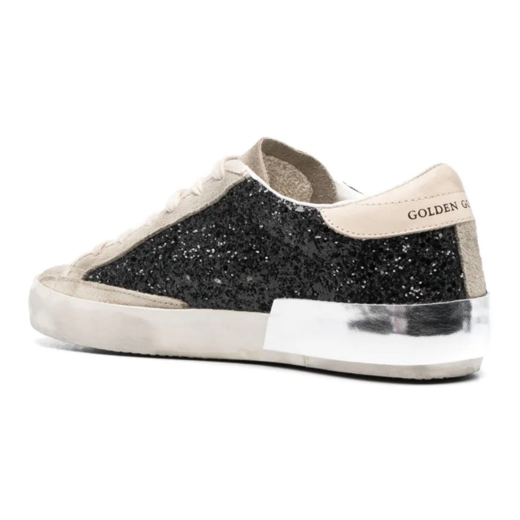 Golden Goose Super-Star 'Black Glitter / Cream'