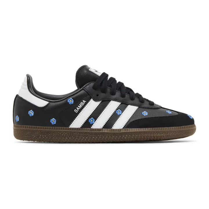 adidas Samba OG 'Core Black / Blue Floral Embroidery'