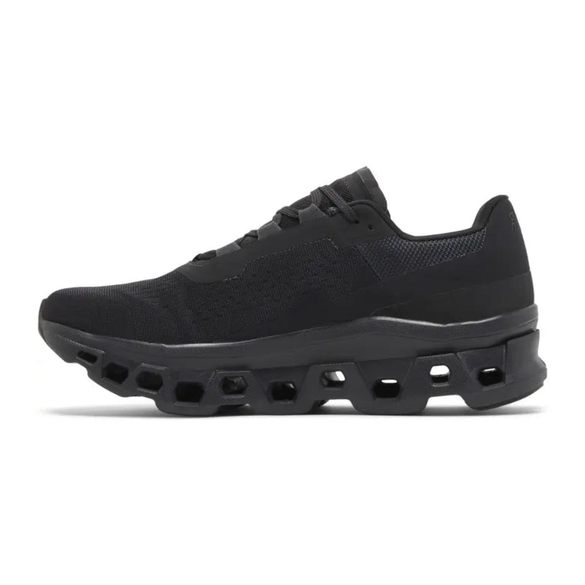 On Cloudmonster 'All Black' – view 2