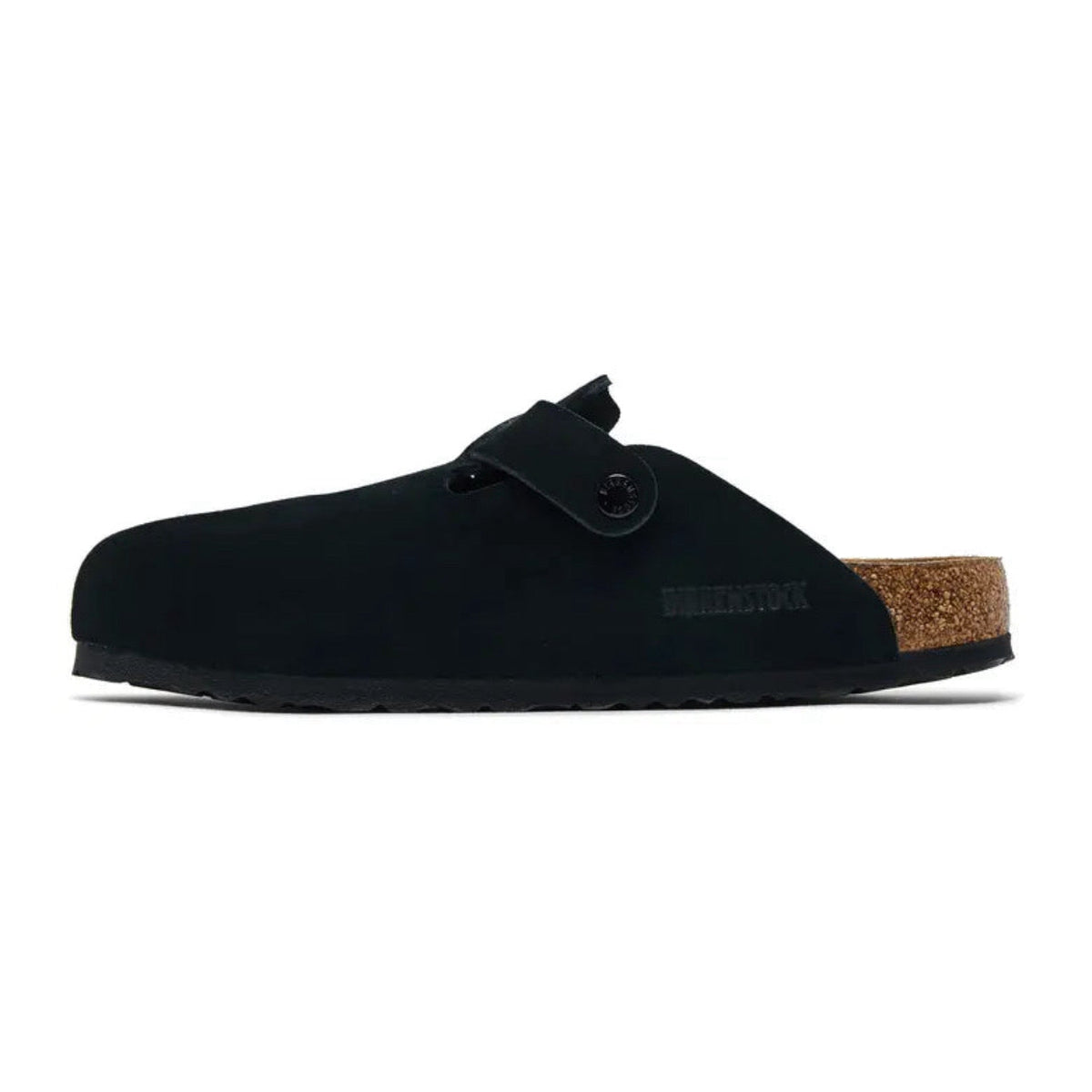 Birkenstock Boston Soft Footbed Suede 'Black' – view 2