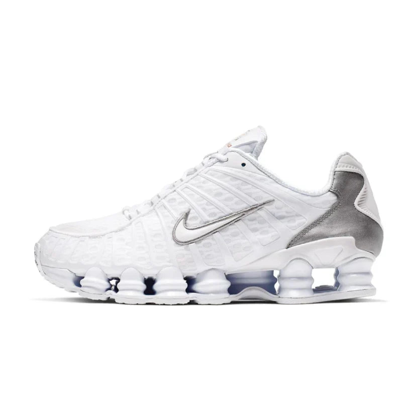 Nike Shox TL 'White / Metallic Silver / Max Orange' – view 2