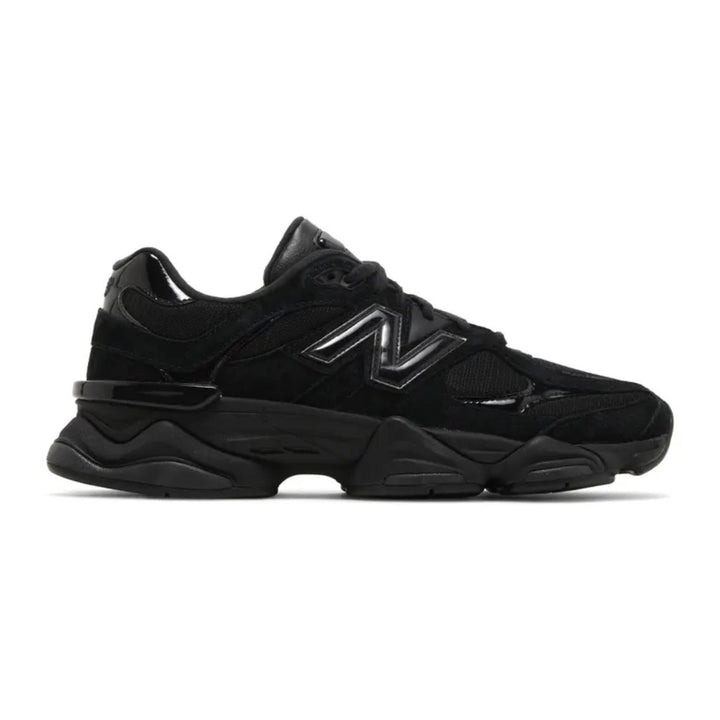 New Balance 9060 'Triple Black' Suede Patent