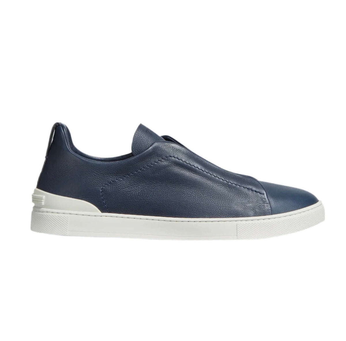 Zegna Triple Stitch Deerskin 'Navy Blue' – view 1