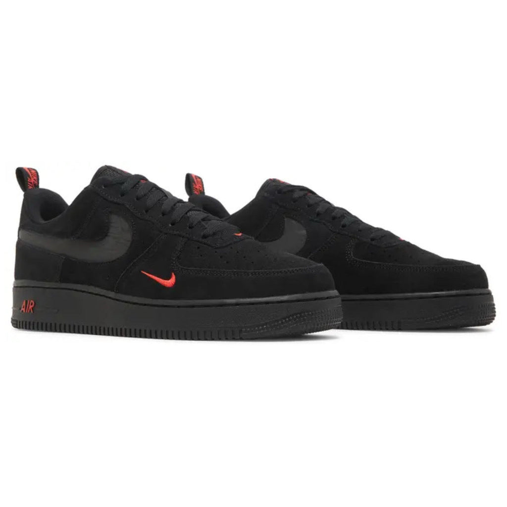 Nike Air Force 1 '07 LV8 'Reflective Swoosh' 'Black / Crimson'