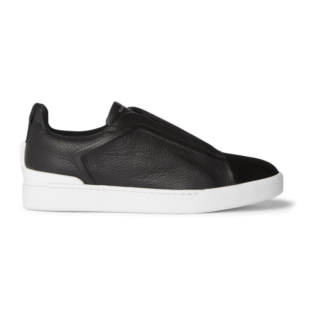 Zegna Triple Stitch Leather 'Black'