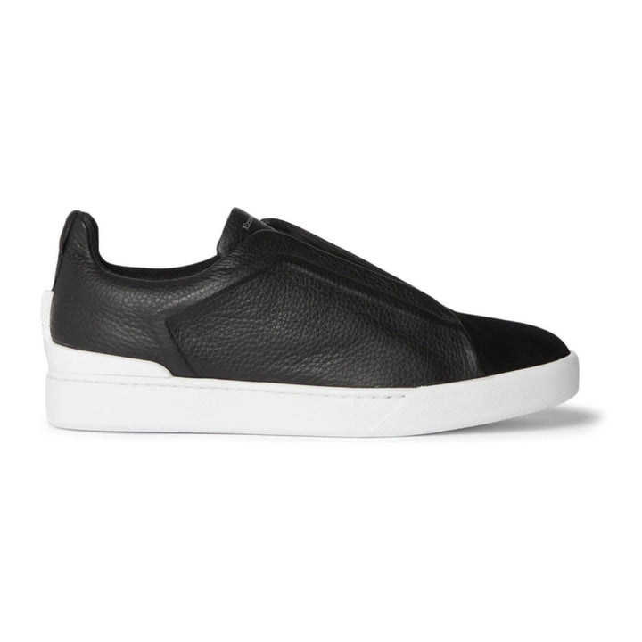 Zegna Triple Stitch Leather 'Black'
