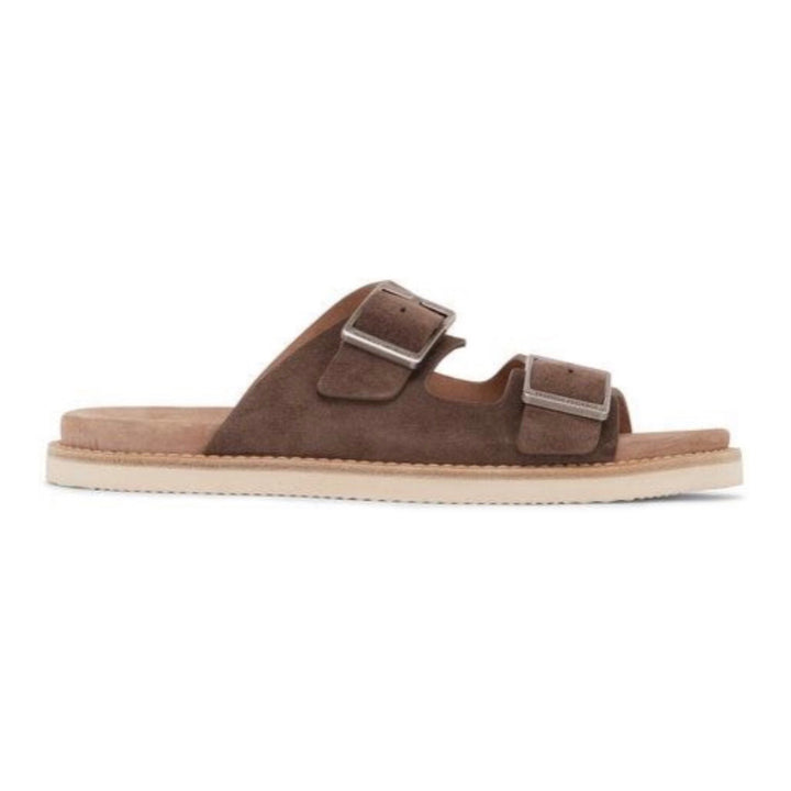 Brunello Cucinelli Double-Strap Suede Sandals 'Brown'