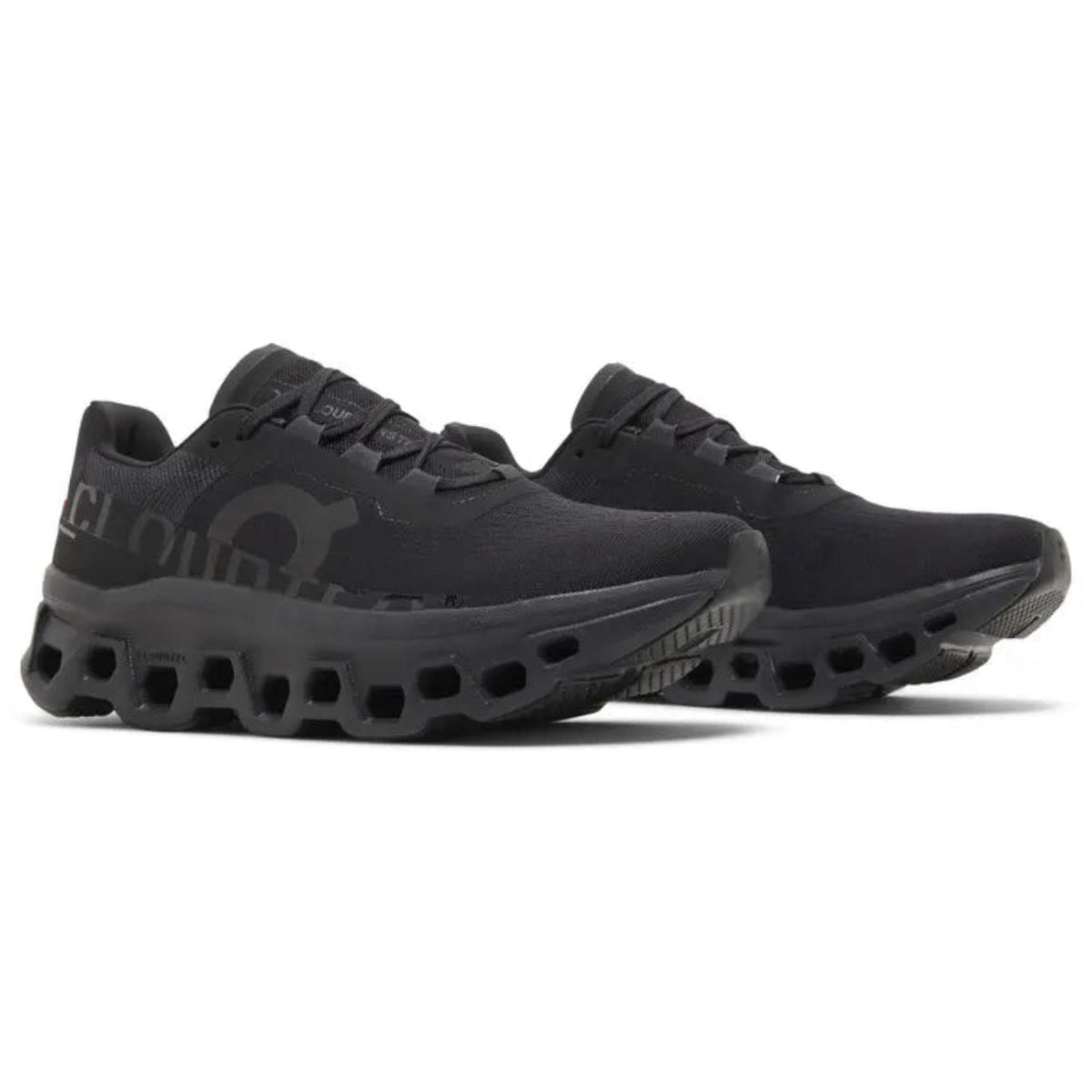 On Cloudmonster 'All Black' – view 3