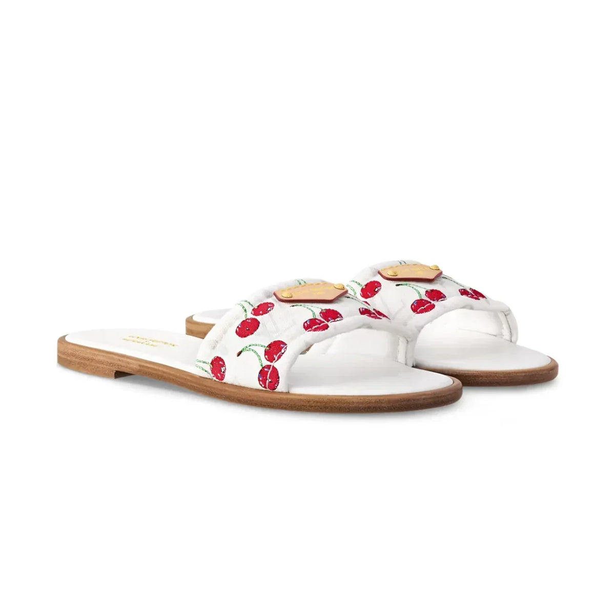 Louis Vuitton Takashi Murakami x Louis Vuitton Cherry Lily Flat Mule 'White' – view 2