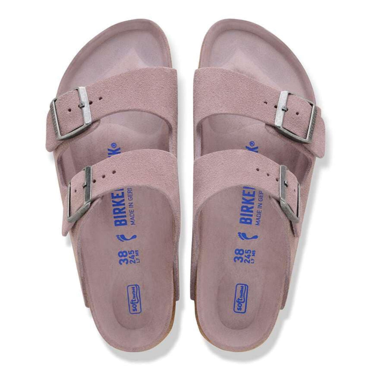 Birkenstock Arizona Soft Footbed Suede 'Faded Purple Tonal' – view 3