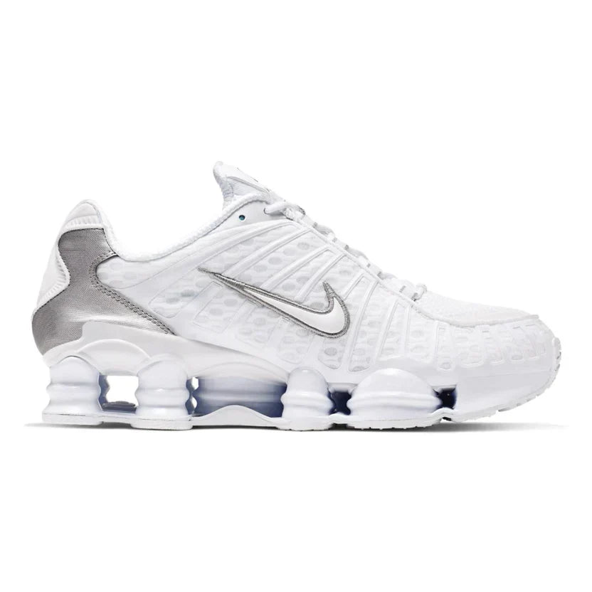 Nike Shox TL 'White / Metallic Silver / Max Orange' – view 1