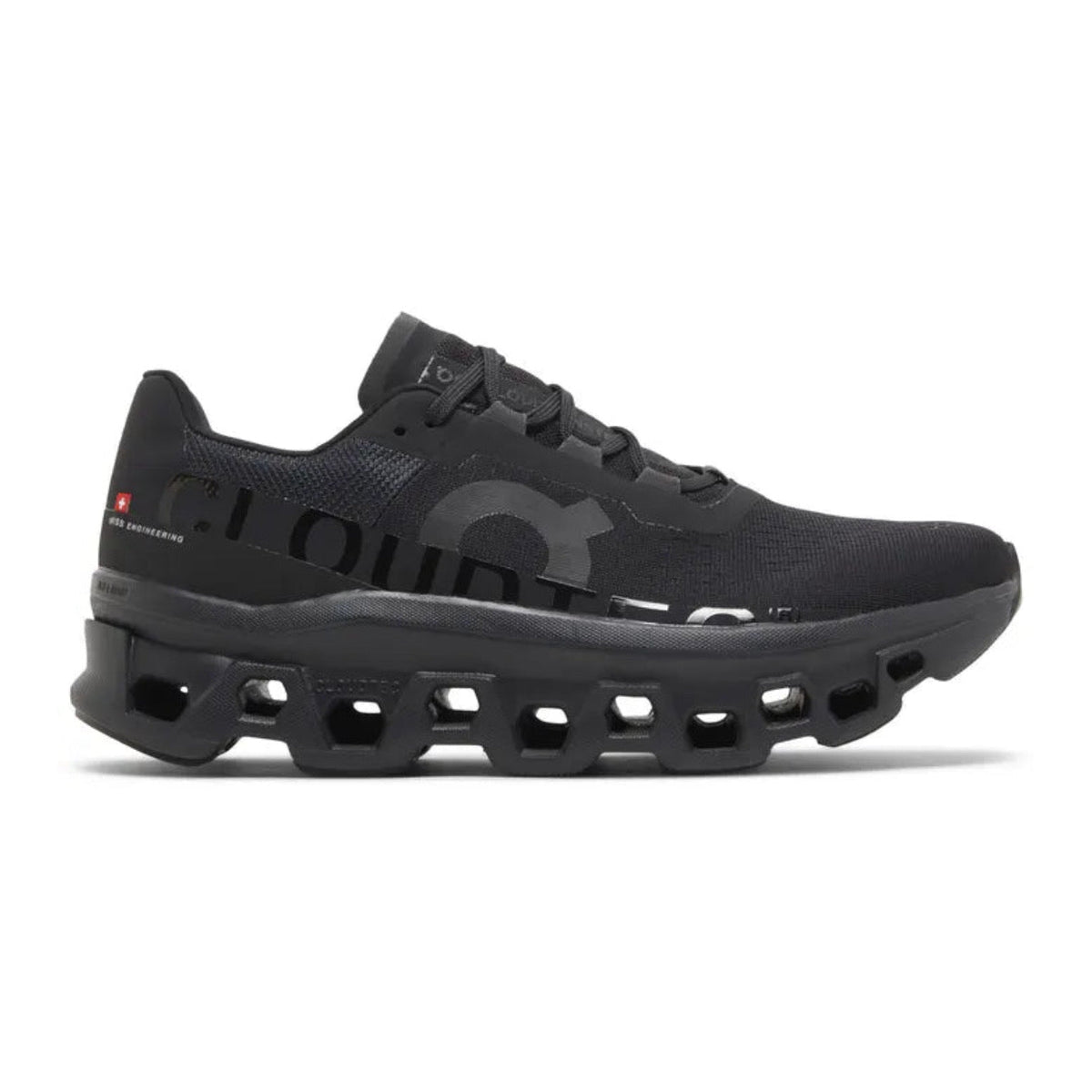 On Cloudmonster 'All Black' – view 1